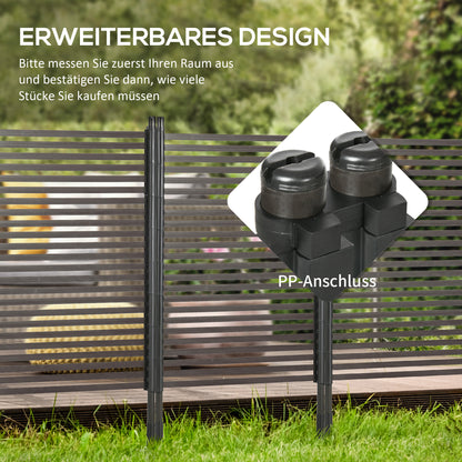 Garden Fence Metal Fence 93 x 150 cm High Decorative Grid Fence Set with Feet Dog Fence Upper Arch Fence Landscape Fence for Garden Flower Beds Animal Barrier Outdoor Area Black