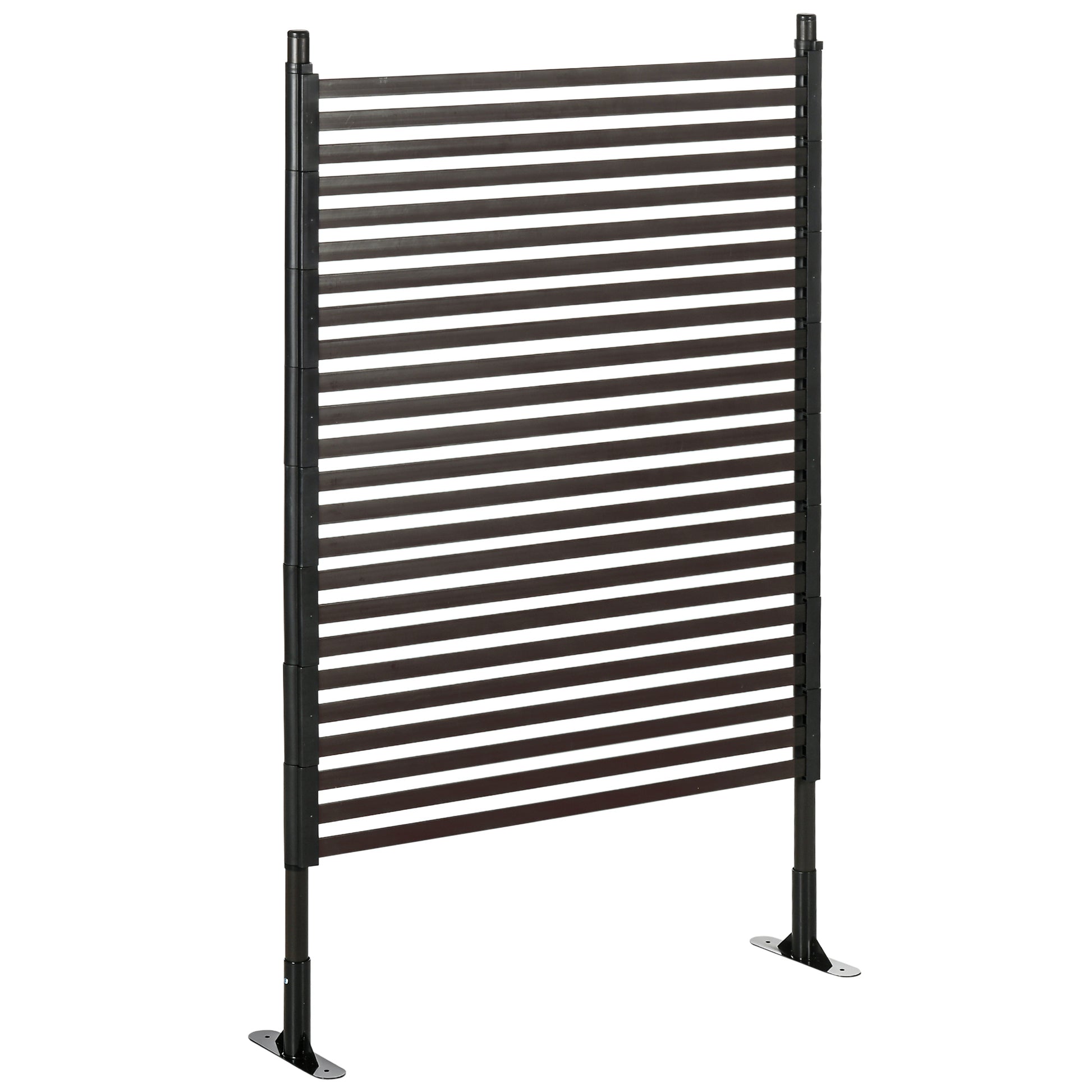 Garden Fence Metal Fence 93 x 150 cm High Decorative Grid Fence Set with Feet Dog Fence Upper Arch Fence Landscape Fence for Garden Flower Beds Animal Barrier Outdoor Area Black