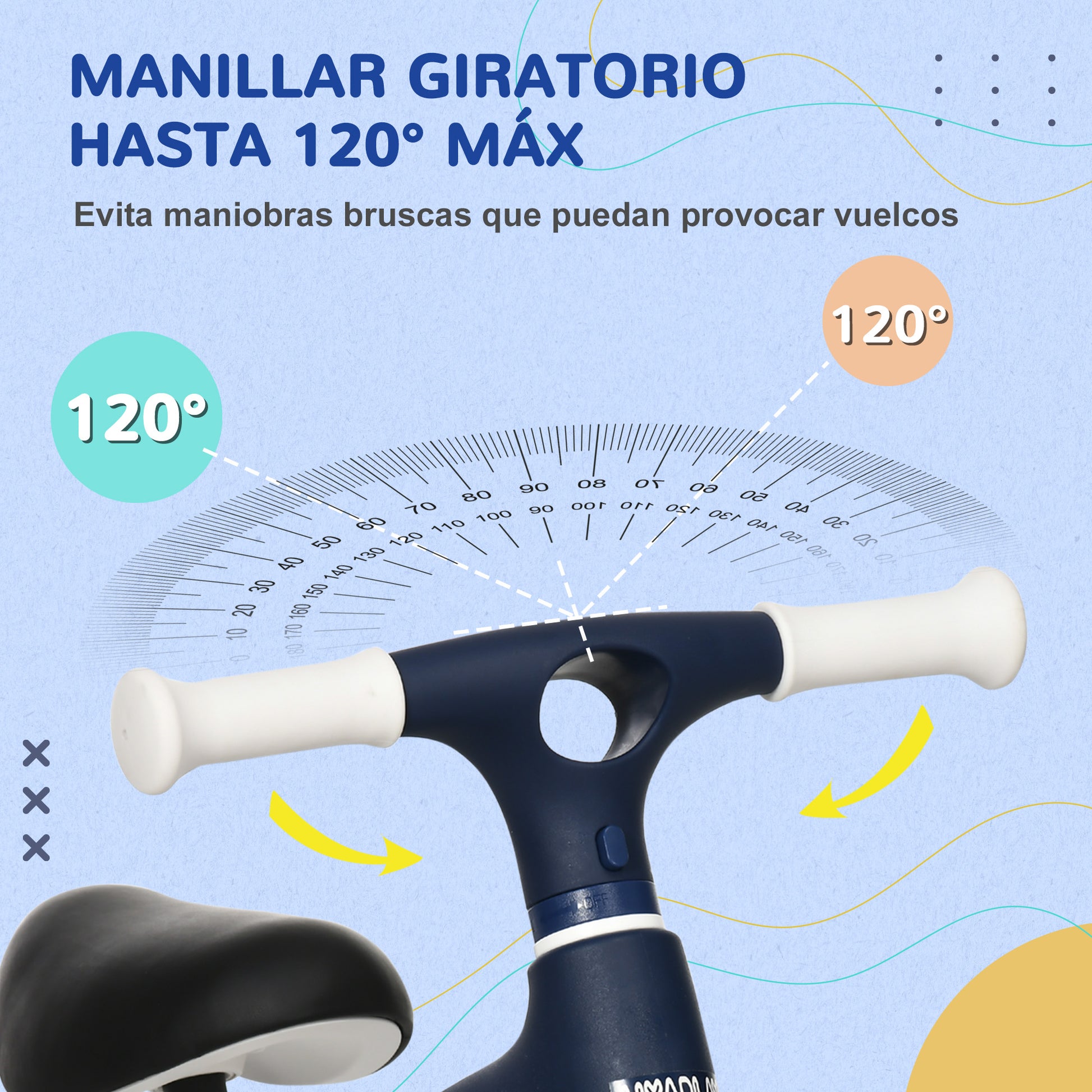 Balance Bike for Kids Ages 18-36 Months Balance Bike with Adjustable Seat Height Load 25 kg 67.5x32x44 cm Blue