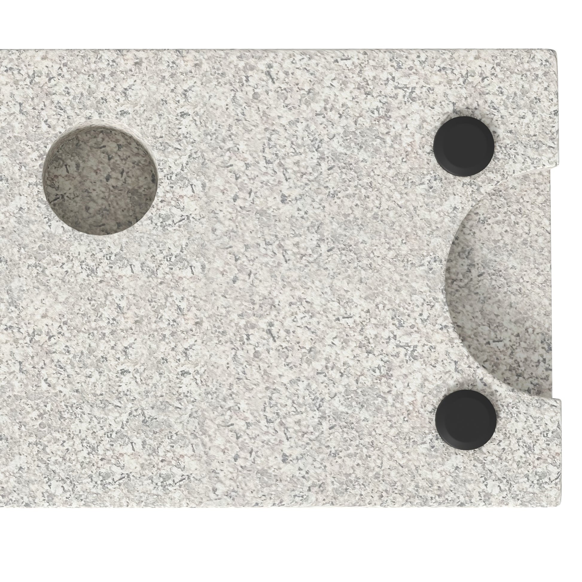 Granite Umbrella Stand 25kg Cantilever Umbrella Stand Umbrella Holder, Umbrella Weight, Stand for Umbrella 32/38/48mm Tube Diameter, for Balcony, Terrace, Garden, Gray