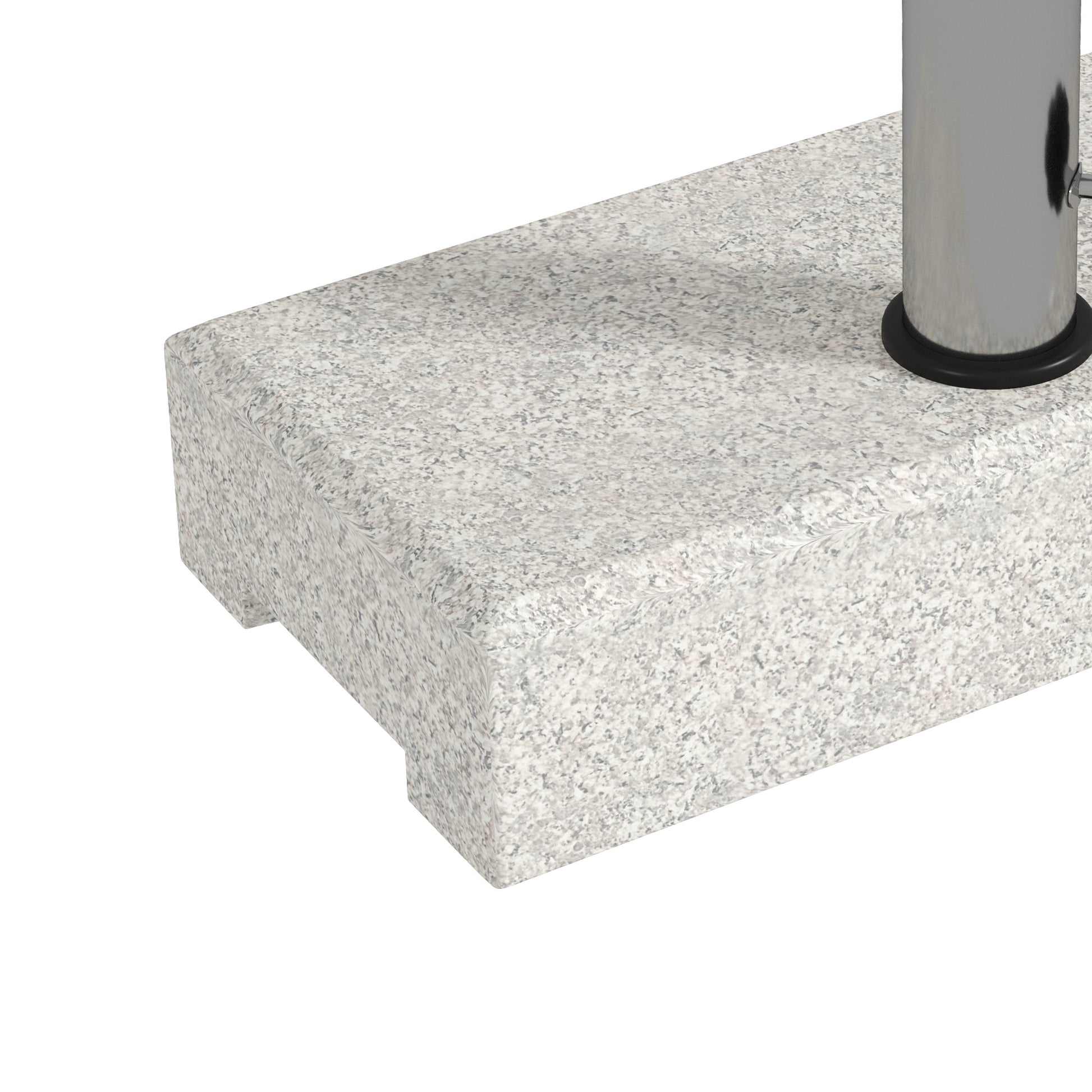 Granite Umbrella Stand 25kg Cantilever Umbrella Stand Umbrella Holder, Umbrella Weight, Stand for Umbrella 32/38/48mm Tube Diameter, for Balcony, Terrace, Garden, Gray
