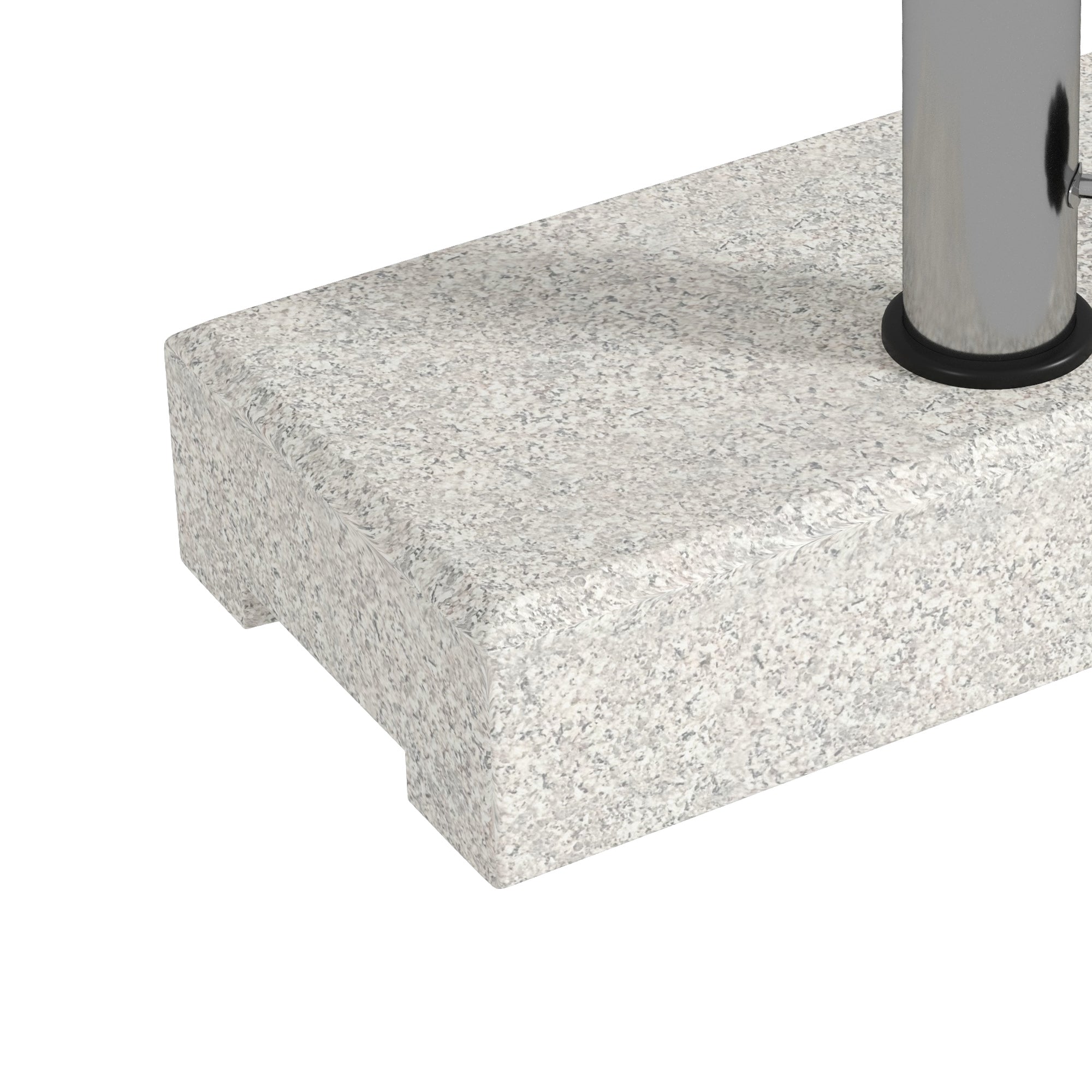 Granite Umbrella Stand 25kg Cantilever Umbrella Stand Umbrella Holder, Umbrella Weight, Stand for Umbrella 32/38/48mm Tube Diameter, for Balcony, Terrace, Garden, Gray