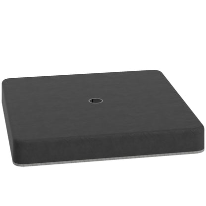 Umbrella Stand 4-piece Waterproof Umbrella Weight, Umbrella Stand for Cantilever Umbrella, Ground Cross Fillable with Sand 80 kg, Cantilever Umbrella Stand Weights Umbrella Base Plastic Black