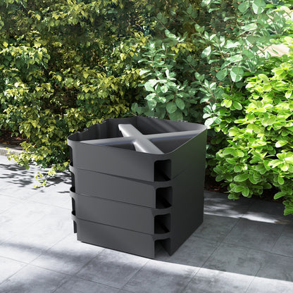 Umbrella Stand 4-piece Waterproof Umbrella Weight, Umbrella Stand for Cantilever Umbrella, Ground Cross Fillable with Sand 80 kg, Cantilever Umbrella Stand Weights Umbrella Base Plastic Black