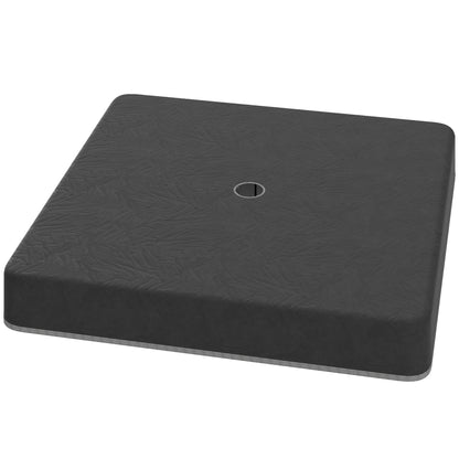 Umbrella Stand 4-piece Waterproof Umbrella Weight, Umbrella Stand for Cantilever Umbrella, Ground Cross Fillable with Sand 80 kg, Cantilever Umbrella Stand Weights Umbrella Base Plastic Black