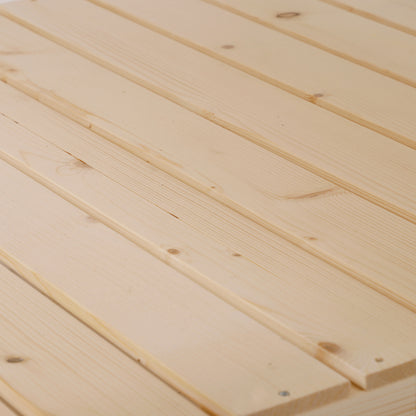 Raised Garden Bed, Hanging Urban Garden Table Plant Holder with Fabric Liner for Garden, 91x91x81cm, Wood