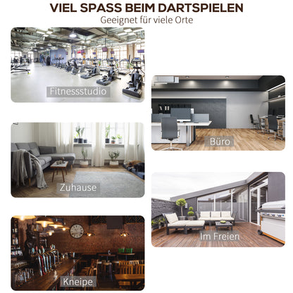 Dart Mat 300 x 61 cm Oche Carpet Mat with Softdart Steel Dart Non-Slip Dart Carpet Mat Carpet Dart Mat Dart Accessory for Floor Protection