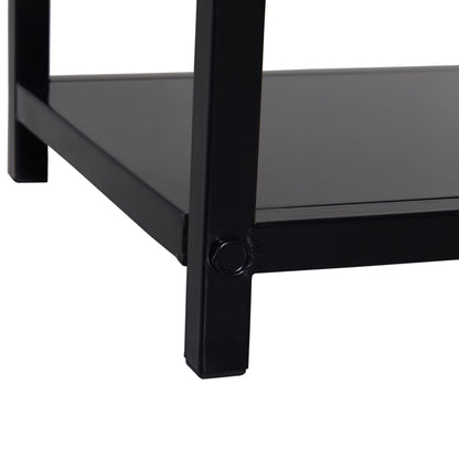 Firewood Holder - Column Firewood Rack - Multi Accessories dim. 34L x 34W x 111H cm Metal Black