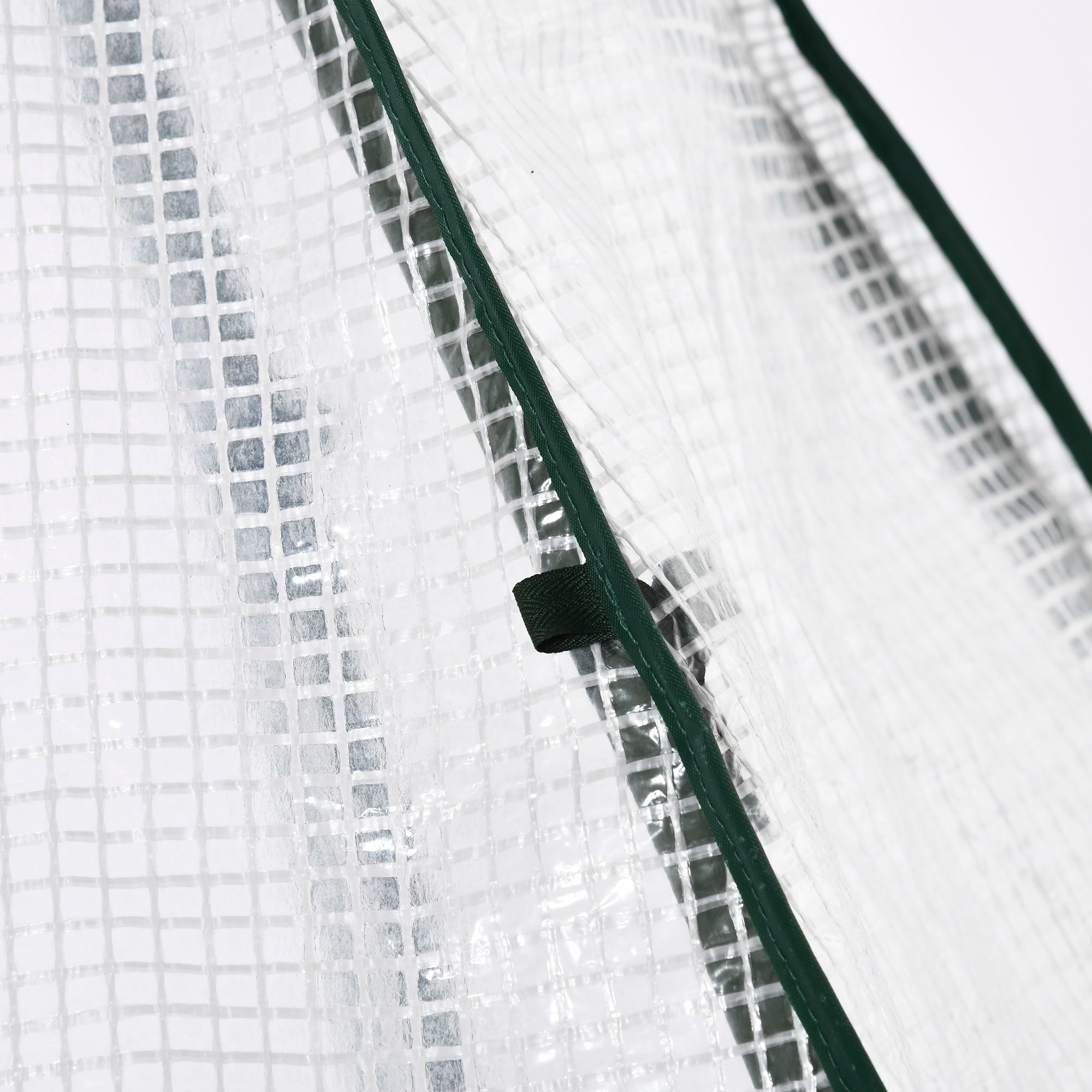 Mini Greenhouse Wintering Tent for Plants with Roll-up Door Garden Balcony Winter Protection White 160 x 140 x 180 cm