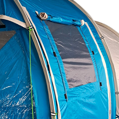 Camping Tent for 4 Persons Lightweight, Stable Waterproof Family Tent with Door Window, Carry Bag, Tunnel Tent with 2000mm Water Column Tent for Camping Travel Trekking Garden