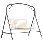 Metal Swing Stand Sturdy Swing Structure with A-shaped Legs 220 kg Capacity for Garden Park Patio Porch 172x126x170 cm Bronze