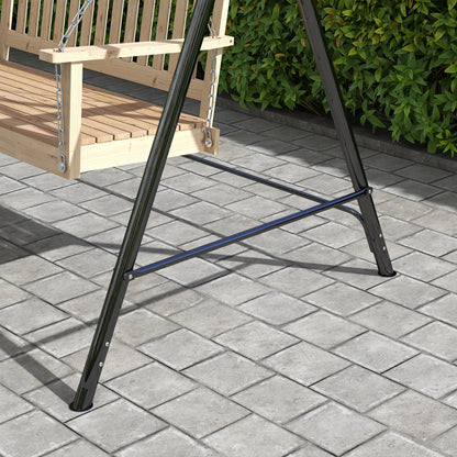 Metal Swing Stand Sturdy Swing Structure with A-shaped Legs 220 kg Capacity for Garden Park Patio Porch 172x126x170 cm Bronze