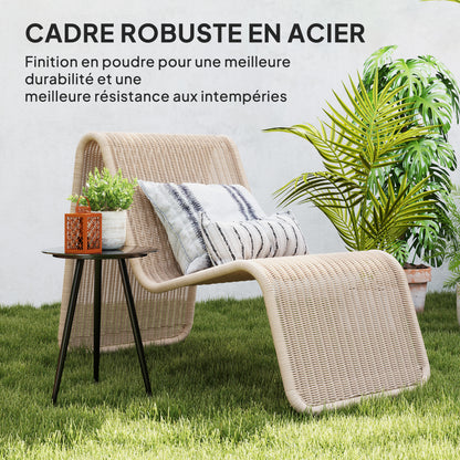 Small Round Coffee Table, Side Table, Tempered Glass Top, Tapered Legs, Steel Frame, Table for Balcony, Garden, Patio, Living Room, Black