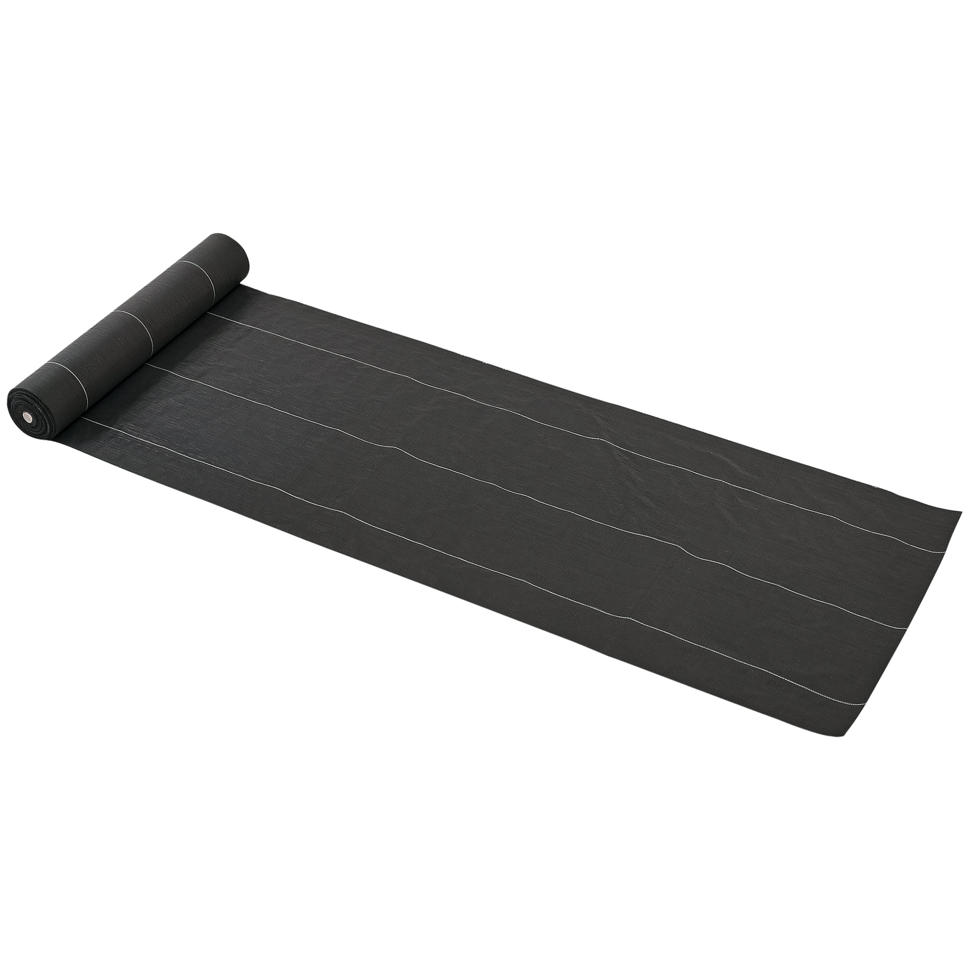 Mulch Fabrics - Weed Control Fabric - Tear-Resistant Water-Permeable UV-Resistant Mulch Fabric 130 g/m² - dim. 92L x 1W m - Black Green PP