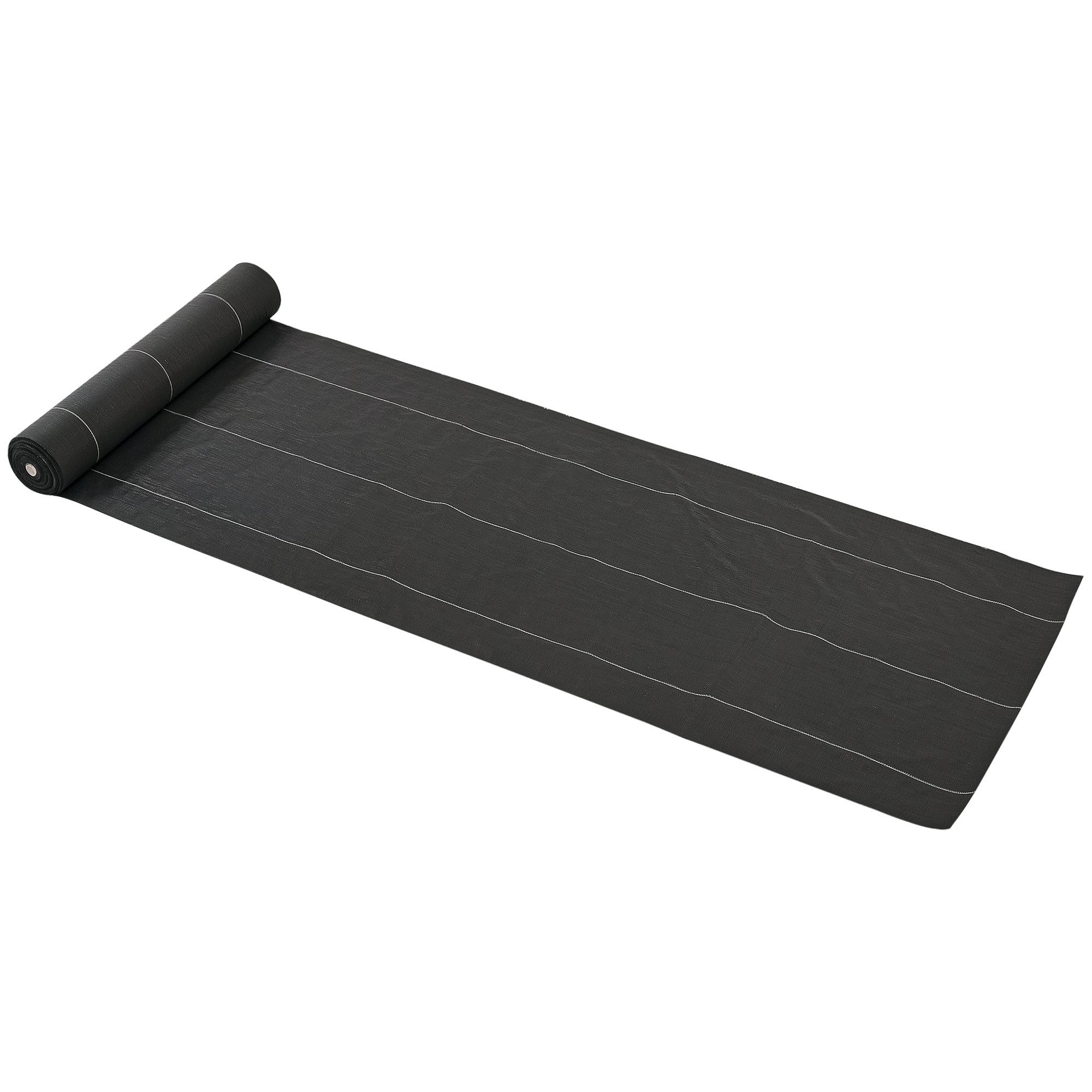 Mulch Fabrics - Weed Control Fabric - Tear-Resistant Water-Permeable UV-Resistant Mulch Fabric 130 g/m² - dim. 92L x 1W m - Black Green PP