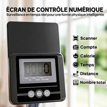 SPORTNOW Water Rowing Machine, Apartment Rowing Workout Machine, 6 Resistance Levels, LCD Display and Tablet Holder, Vertical Storage with Wheels, Max Load 135 kg, Steel