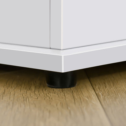 Wooden Storage Chest Stool with Lid for Storage in Bedroom Living Room Max Load 120 kg 100x40x40 cm White