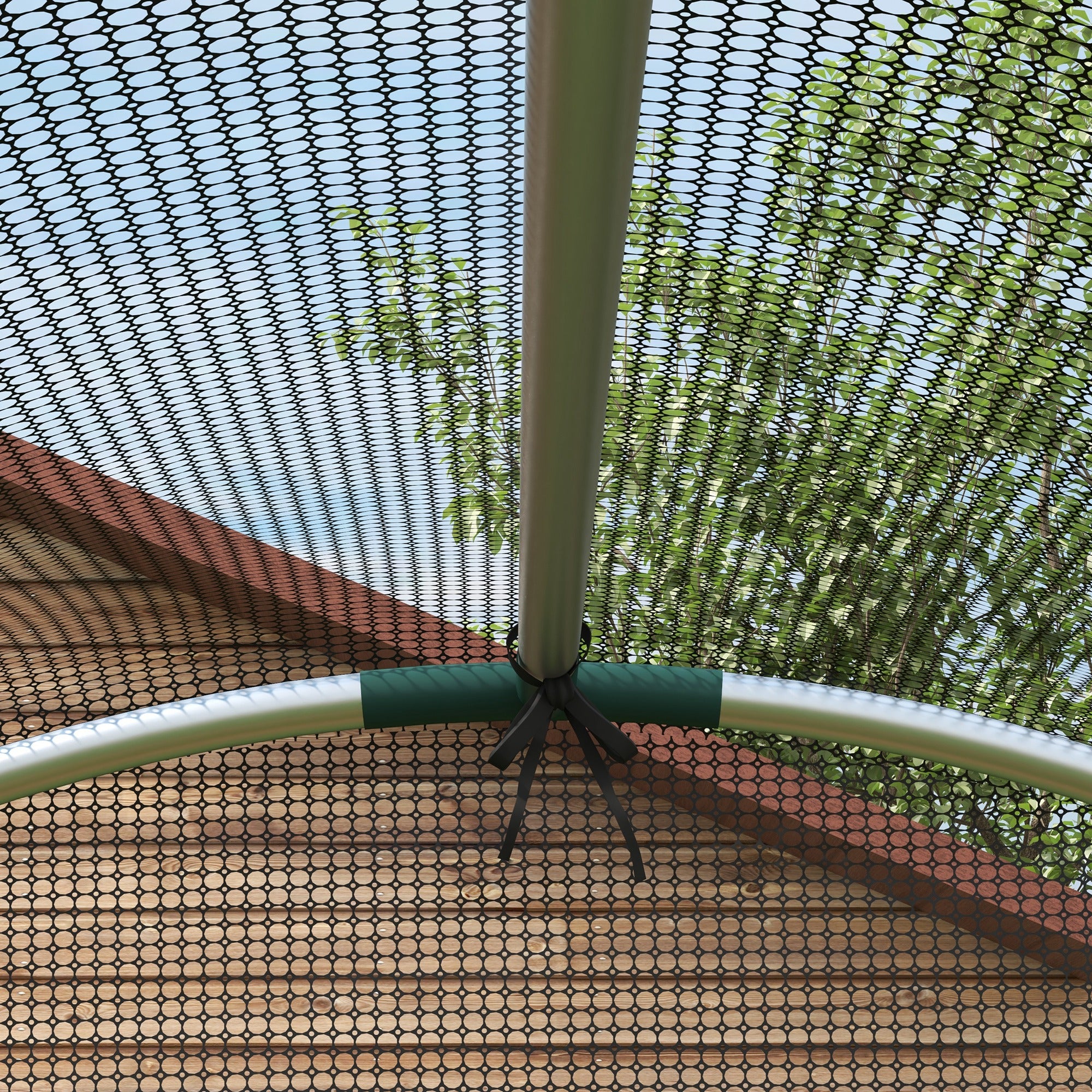 Insect Protection Net 1.2 x 1.2 m Garden Net with Door, Plant Protection Tent, Pest Protection Net with Steel Frame, for Garden, Balcony, HDPE, Black