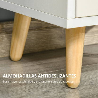 Bookshelf with 3 Open Shelves and Drawer Modern Bookcase for Storage Toys CDs Plants 40x30x129.5 cm White