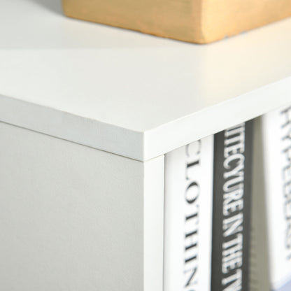 Bookshelf with 3 Open Shelves and Drawer Modern Bookcase for Storage Toys CDs Plants 40x30x129.5 cm White