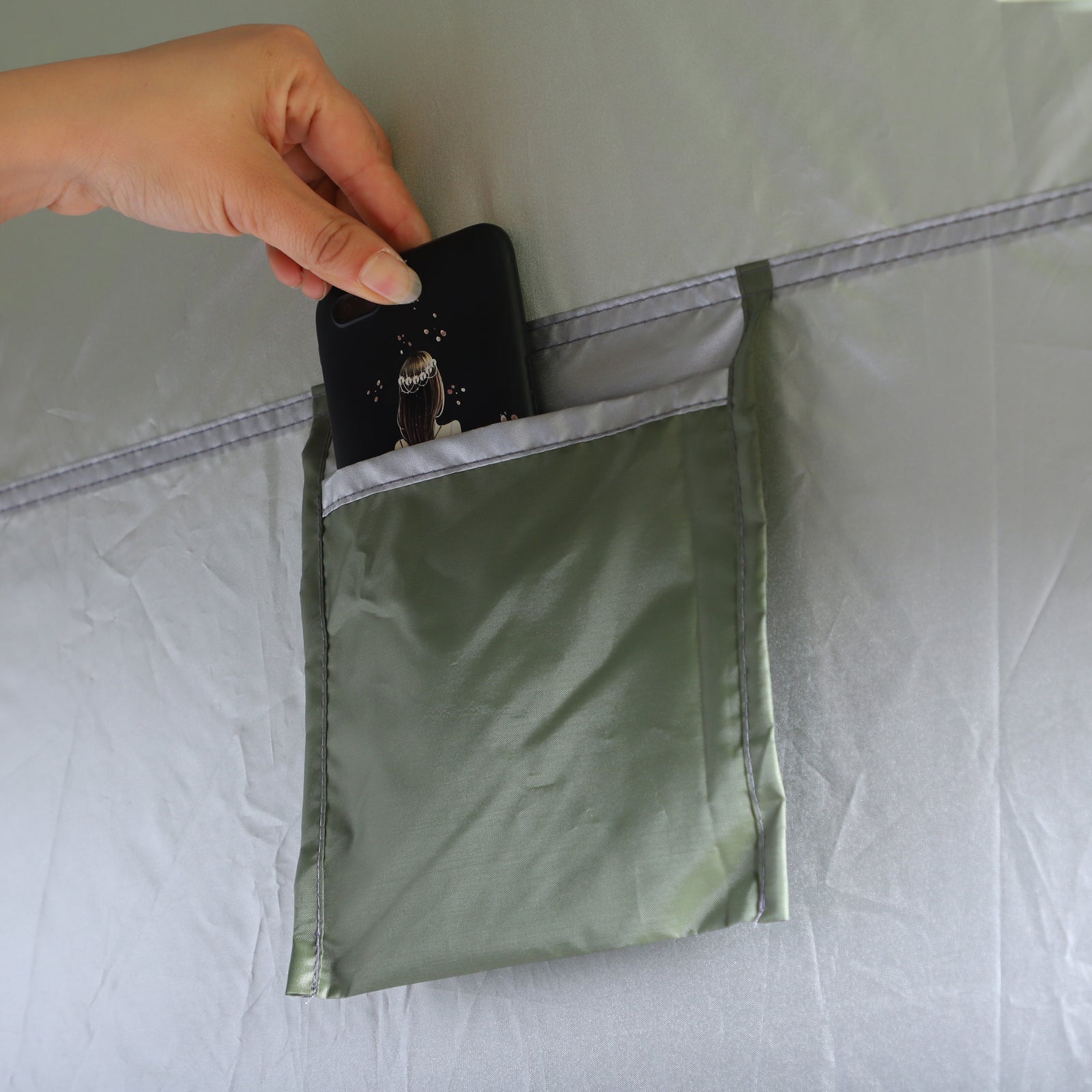 Pop-Up Shower Tent Portable Privacy Tent Instant Tent with Carrying Bag for Bathroom Dressing Room 120x120x190 cm Green