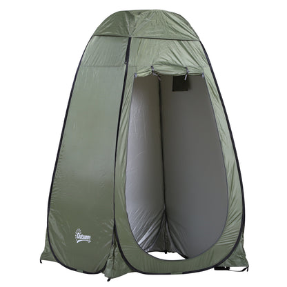 Pop-Up Shower Tent Portable Privacy Tent Instant Tent with Carrying Bag for Bathroom Dressing Room 120x120x190 cm Green