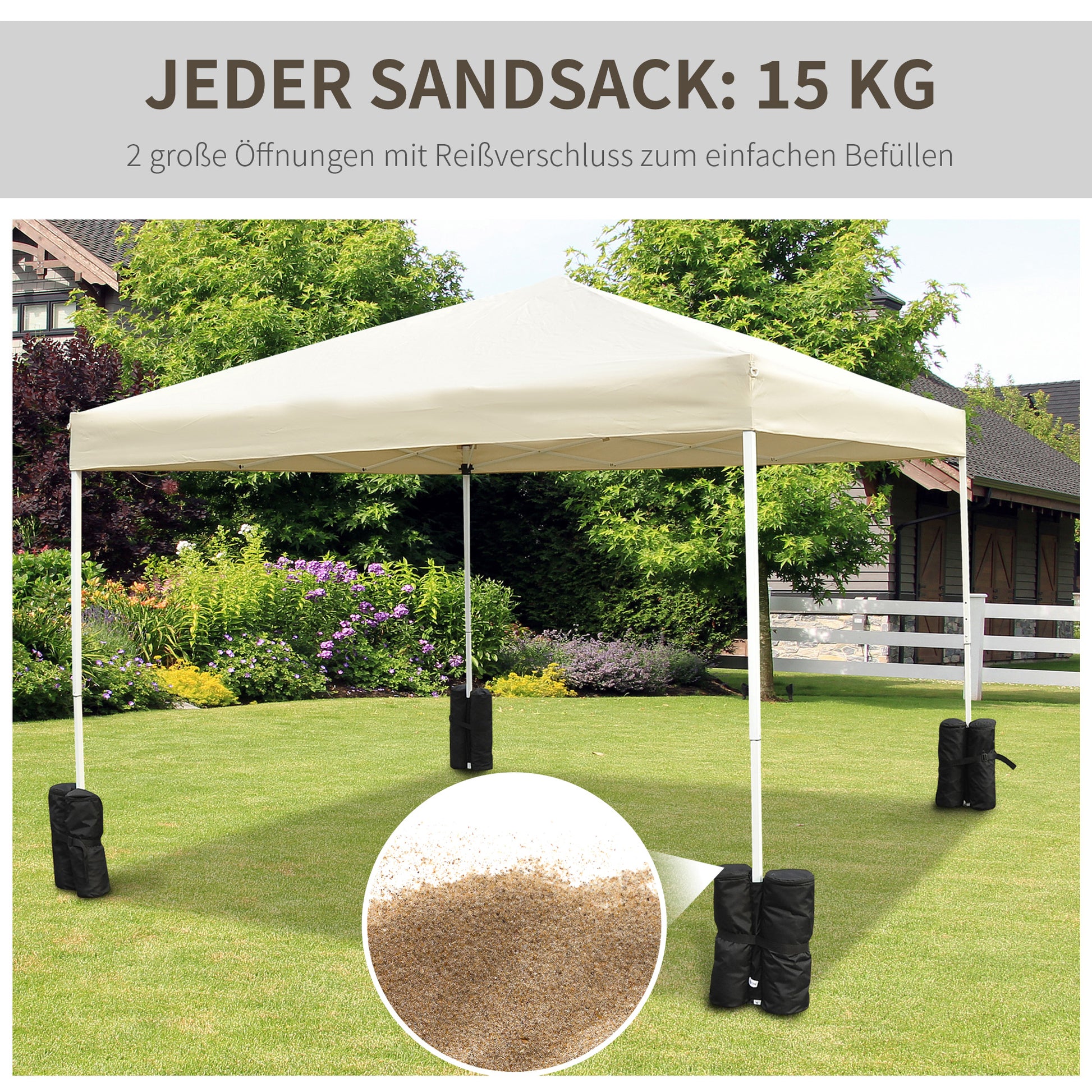 Pavilion Base Stand for Pop-Up Gazebo Party Tent Marquee 4 Pieces Set Black NEW
