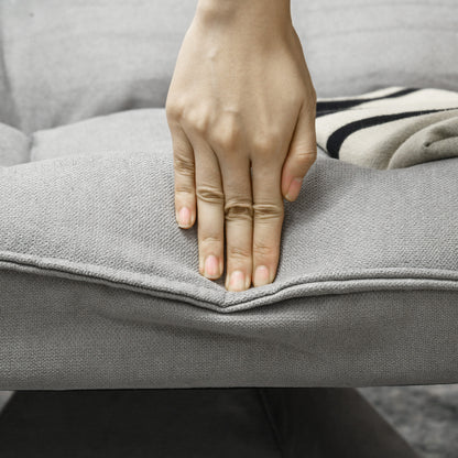 Floor Chair Floor Sofa with Adjustable Backrest, Swivel Meditation Chair with Base, Lazy Sofa, Padded Recliner for Office, Living Room, Light Gray