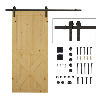 Sliding Door Kit Pocket Door System for doors with a thickness of 35-45 mm and maximum width of 1 m, maximum load 100 Kg dark brown steel