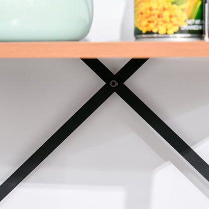 Ladder Shelf Industrial Bookcase with 4 Shelves for Living Room Office Study 60x35x145cm Rustic Brown