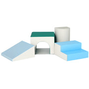 4 PCS. Foam Building Blocks Children Soft Blocks Climbing Building Blocks Soft Foam Blocks Giant Building Blocks Building Toys Large Building Blocks Building Set for Babies & Toddlers Light Gray
