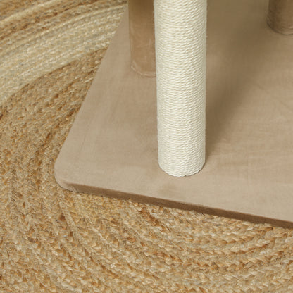 Cat Tree 86 cm Cat Tree with Jumping Platform, Bed, Play Ball, Cat Scratching Post with Jute Scratching Columns, for Cats up to 7 kg, Coffee