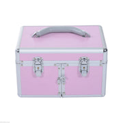 Makeup Case Organizer Professional Cosmetic Storage Beauty Box Portable Makeup Kit Various Compartments 29x21x20cm Aluminum