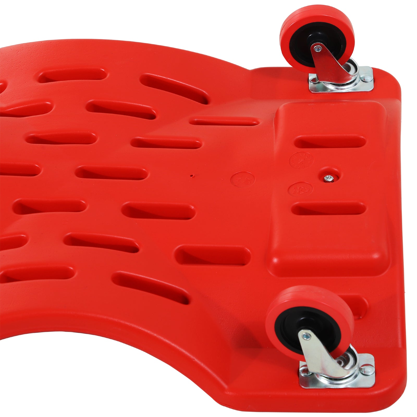 Automotive Creeper Garage Work Seat Car Mechanic Creeper with 6 Swivel Casters, Padded Headrest, Load Capacity 120 kg, Red