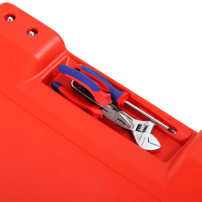 Automotive Creeper Garage Work Seat Car Mechanic Creeper with 6 Swivel Casters, Padded Headrest, Load Capacity 120 kg, Red