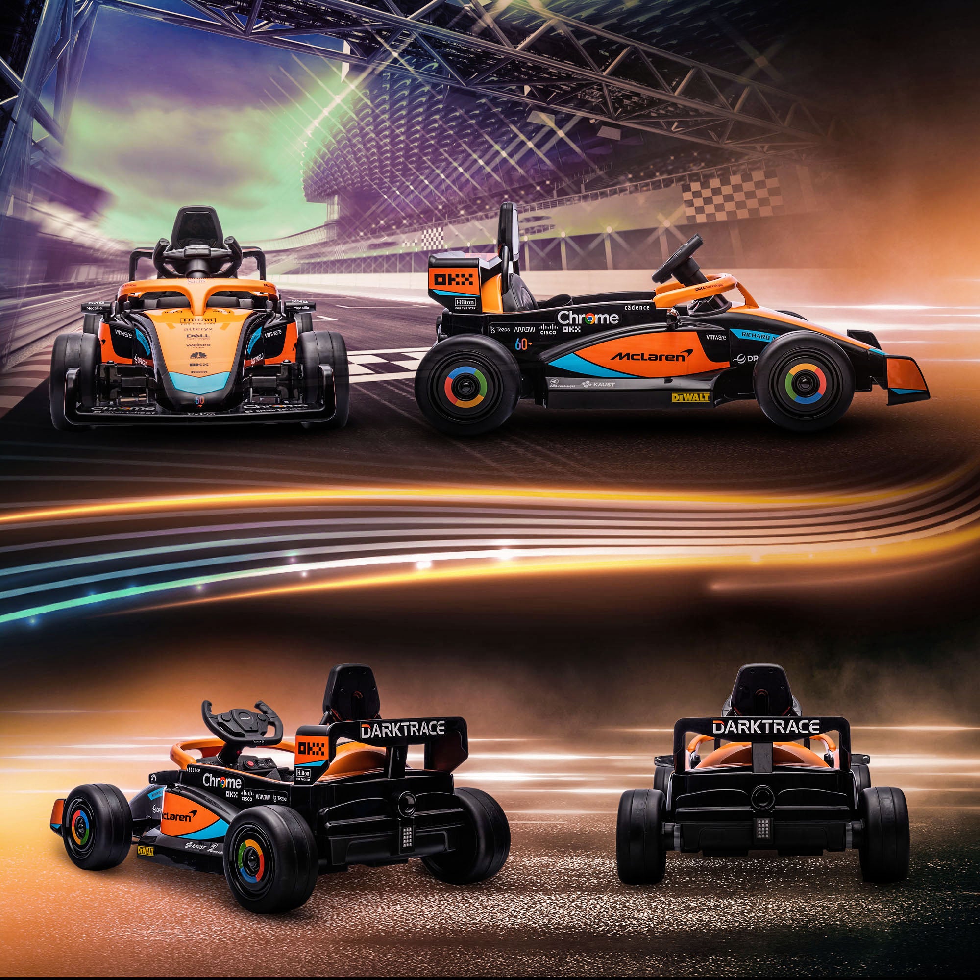 Kids Electric Car, 12V Children's Vehicle with 2.4G Remote Control, MP3 USB, Electric Vehicle with Suspension, Horn, 3-5km/h, for 3-5 Years Old Kids, Orange
