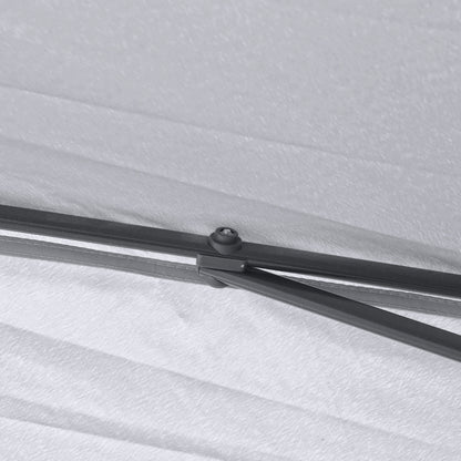 Folding Gazebo 10.8x10.8 ft Garden Canopy with 3 Adjustable Height Levels Double Roof 4 Removable Mosquito Nettings and Waterproof UV-Resistant Transport Bag Gazebo for Outdoor Parties Gray