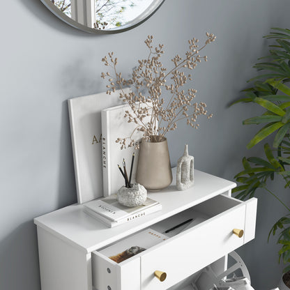 Narrow Shoe Cabinet Entryway Shoe Rack with 2 Flip-Down Drawers and 1 Removable Drawer for 8 Pairs of Shoes for Hallway 60x23.5x98.5 cm White