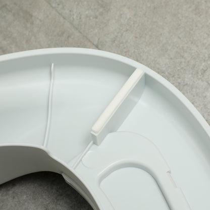 3-in-1 Child's Potty, detachable Potty, Potty with Handles, for Children 6-72 Months, up to 50 kg Capacity, Plastic, Faux Leather, Gray