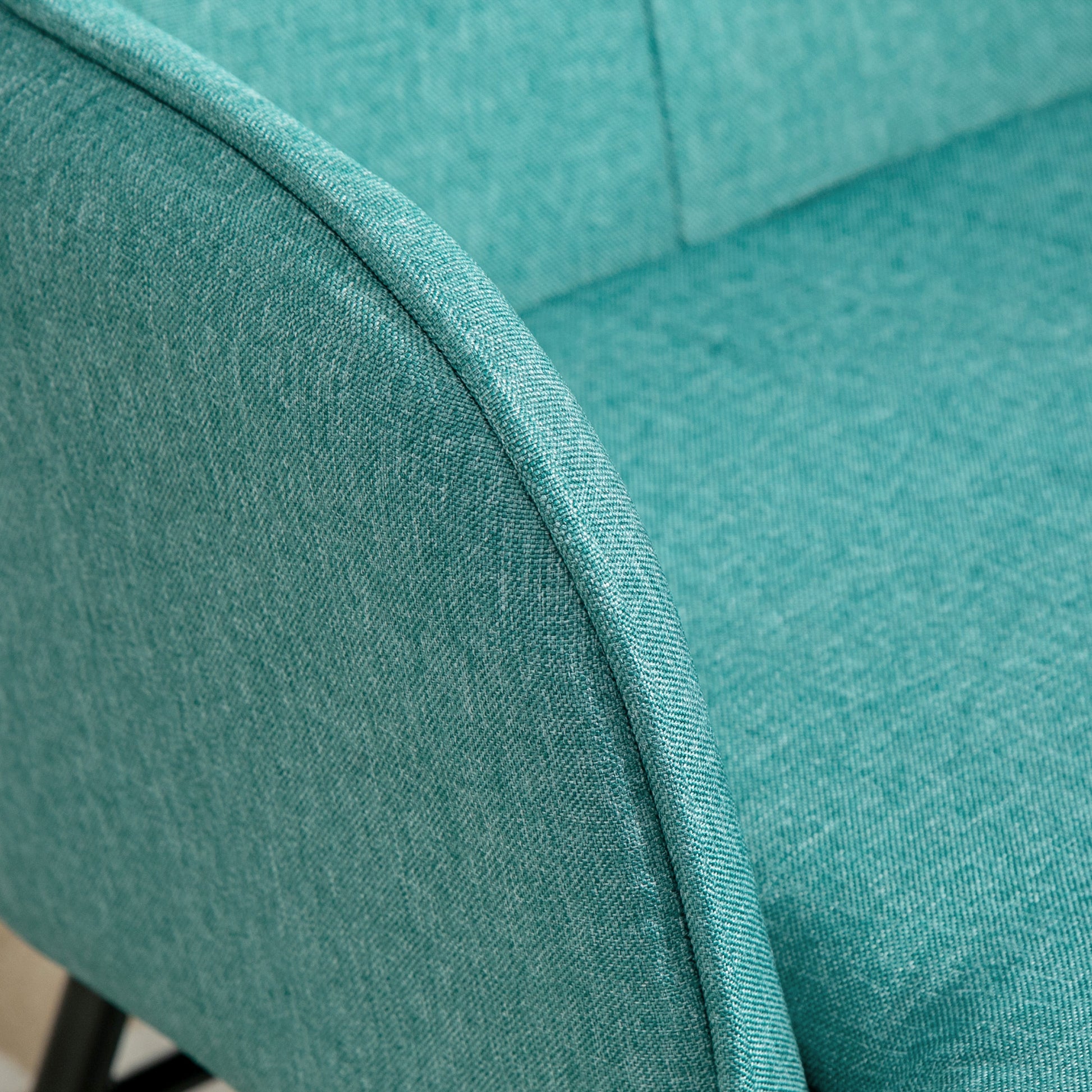 Rocking Chair Rocking Chair with Ottoman, Armchair, Nursing Chair with Linen Look, Rocking Chair up to 130 kg Weight Capacity for Bedroom, Living Room, Dark Green