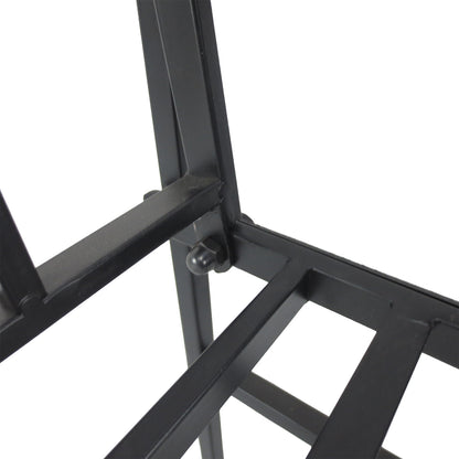 2 Seater Garden Arch with Bench, Garden Rose Arch for Climbing Plants, Flowers - Wedding Ceremony Decoration, dim. 115L x 54W x 203H cm black