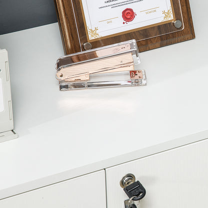 Multipurpose Office Cabinet with Lock, 2-Door Document Cabinet with Internal Shelf in Wood, White, 80x40x80cm