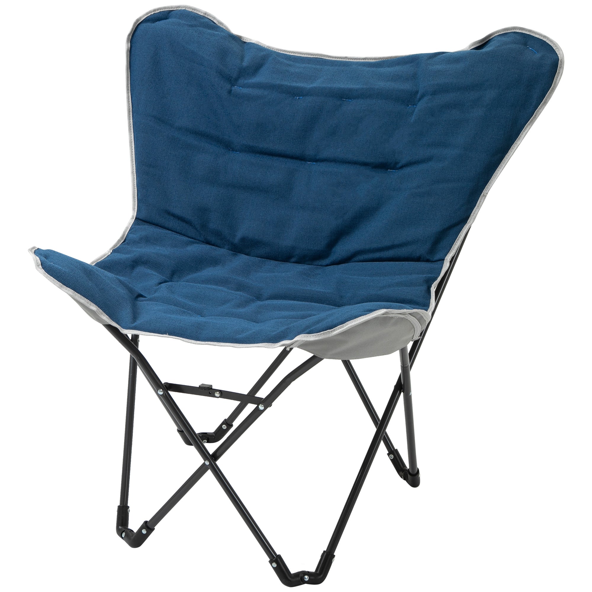 Folding Chair Foldable Camping Chair Padded Outdoor Folding Chair Holds Up to 120kg Sturdy Fishing Chair Garden Chair for Garden Camping Beach