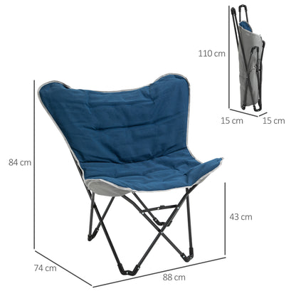 Folding Chair Foldable Camping Chair Padded Outdoor Folding Chair Holds Up to 120kg Sturdy Fishing Chair Garden Chair for Garden Camping Beach