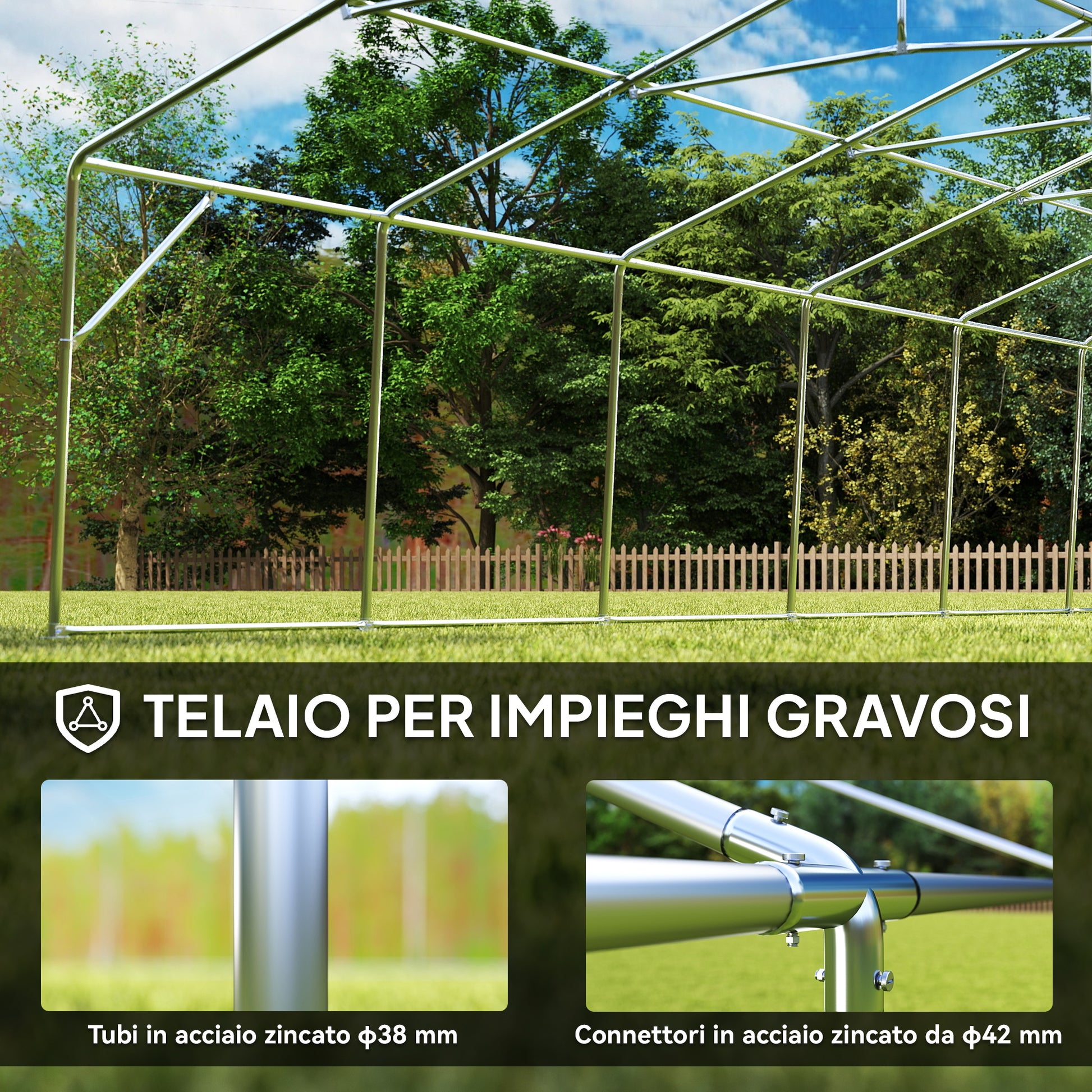 Garden Gazebo 10x6m Foldable Steel and Polyester, Tent for Parties with Removable Walls and PVC Windows, White