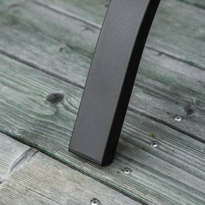 2-Seater Garden Bench with Backrest and Armrests Vintage Style for Terrace Balcony Patio Outdoor Load 240 kg Cast Iron and Steel 128x58.5x85 cm Black