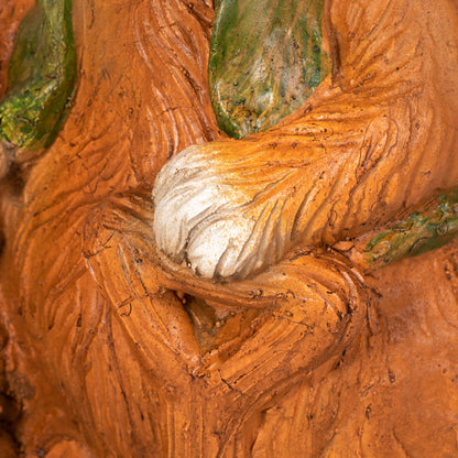 Flower Pot, Plant Pot, with 'Rabbit with Willow Basket' Design, Herb Pot with Drainage Hole, Planter for Garden, Living Room, MgO