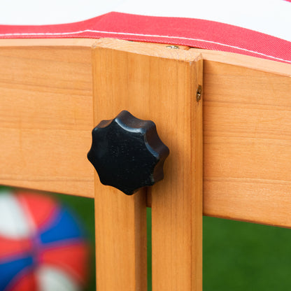 Sandpit Sandpit Wooden Bottomless Design Mud Area for Children 3-7 Years Sandbox with Cover Roof for Garden Terrace Beach Outdoor Yellow 107.5 x 107.5 x 110 cm