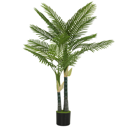 Artificial Palm Tree 150 cm (59 in) – 16-Leaf Faux Potted Plant for Living Room, Office, Balcony, Bedroom Décor