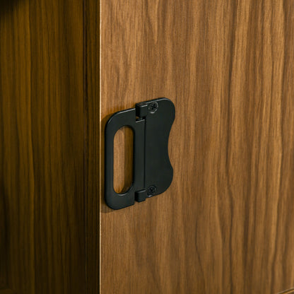 Bookshelf Storage Shelf Furniture 4 Levels and 1 Door for Living Room Bedroom Office 76.5 x 30 x 150 cm